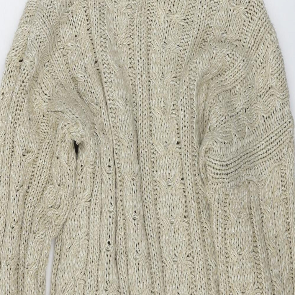Womens UK Size M Misspap Beige Pullover Jumper