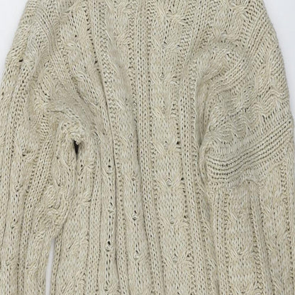 Womens UK Size M Misspap Beige Pullover Jumper