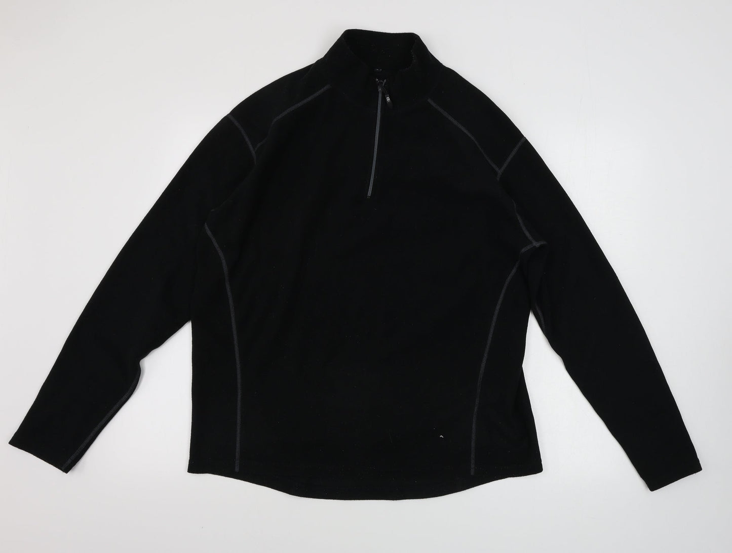 Preworn  Mens Black   Henley Jumper Size S