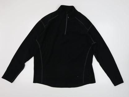 Preworn  Mens Black   Henley Jumper Size S