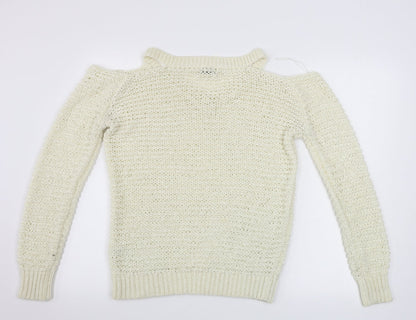 Papaya  Womens Ivory   Pullover Jumper Size L