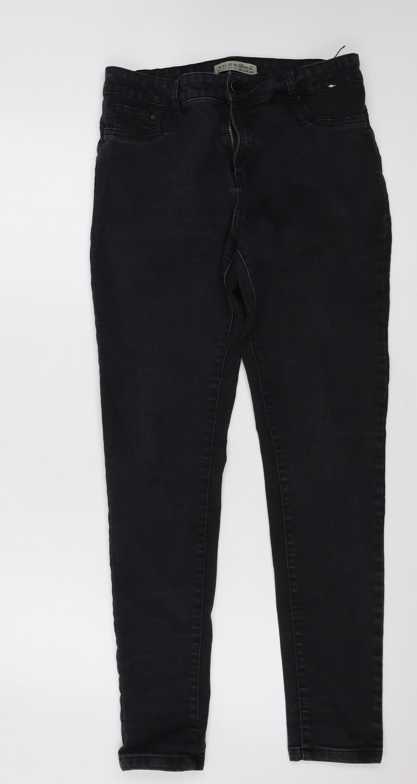 denim co Womens Black   Skinny Jeans Size 12 L24 in