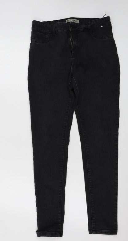 denim co Womens Black   Skinny Jeans Size 12 L24 in