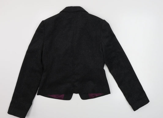 New Look  Womens Grey Check  Jacket Blazer Size 12