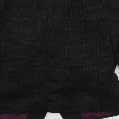 New Look  Womens Grey Check  Jacket Blazer Size 12