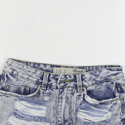 denim co Womens Blue   Cut-Off Shorts Size 6
