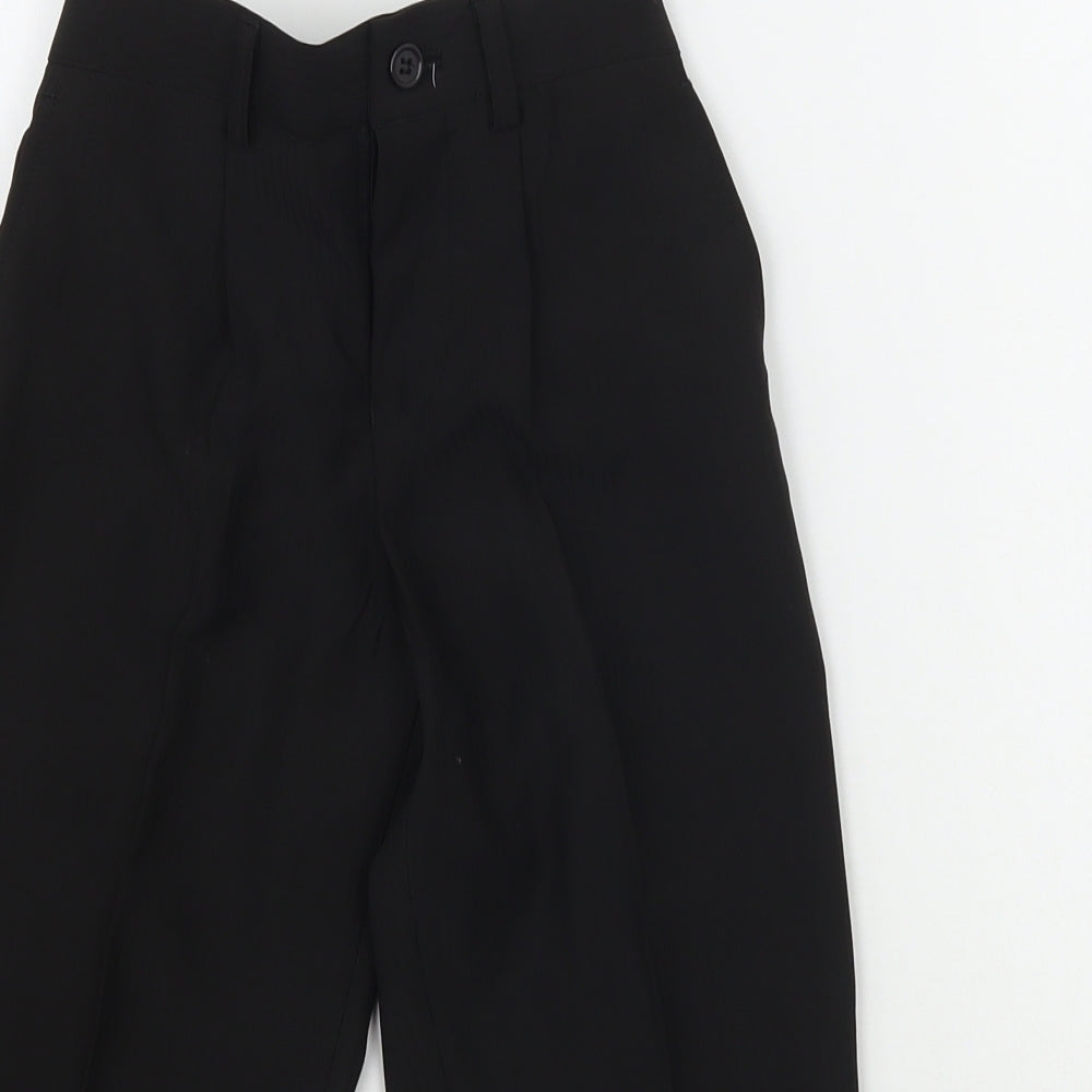 St Chiman Girls Black   Chino Trousers Size 4 Years