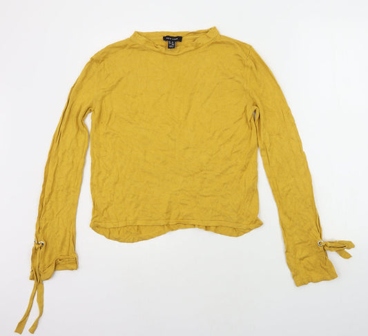 Womens UK Size 12 New Look Yellow Pullover Jumper