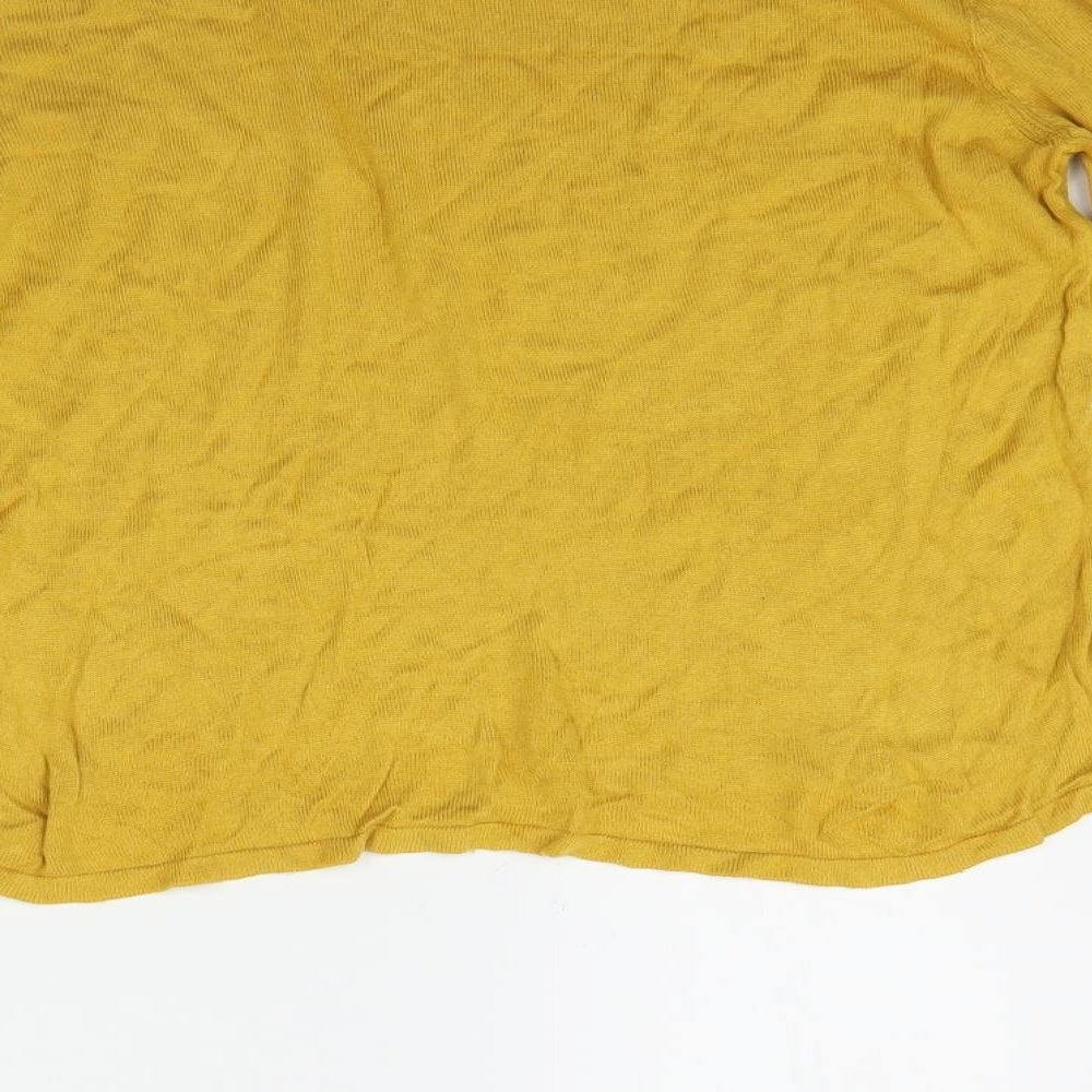 Womens UK Size 12 New Look Yellow Pullover Jumper