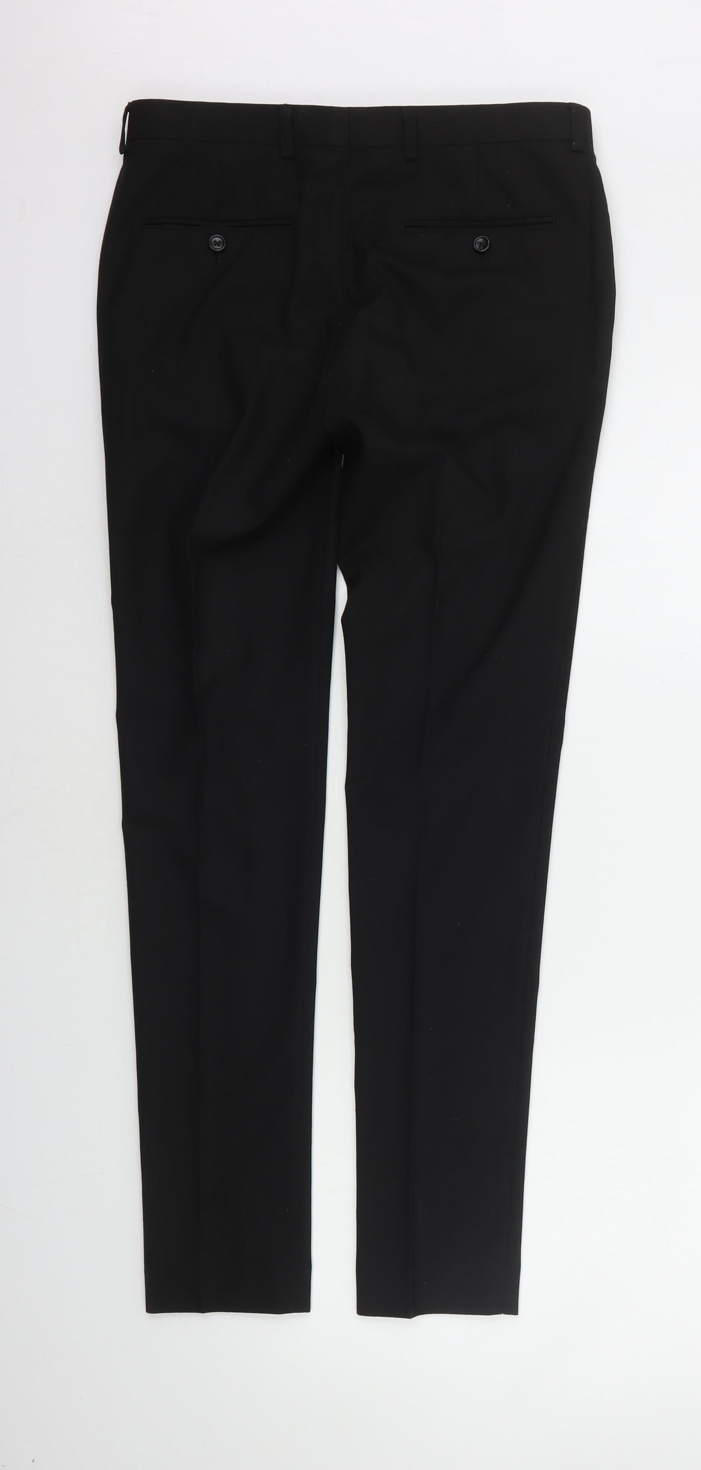 Womens UK Size 28 in ASOS Regular Fit  Black Trousers