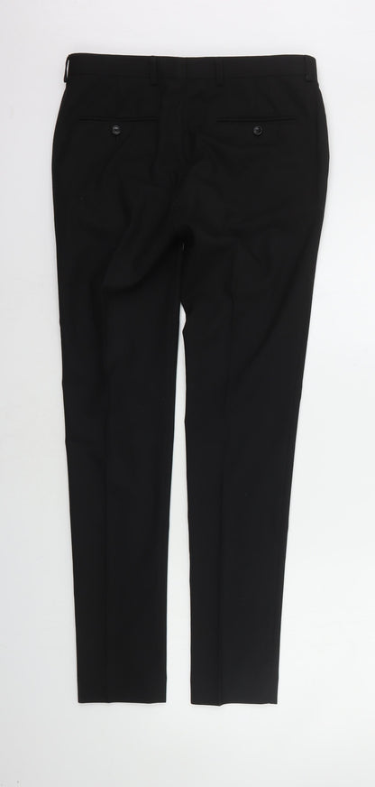 Womens UK Size 28 in ASOS Regular Fit  Black Trousers