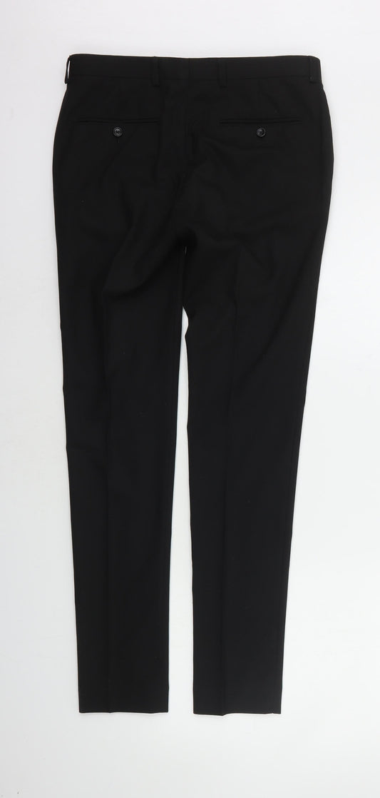 Womens UK Size 28 in ASOS Regular Fit  Black Trousers