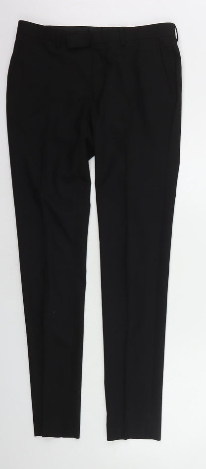 Womens UK Size 28 in ASOS Regular Fit  Black Trousers