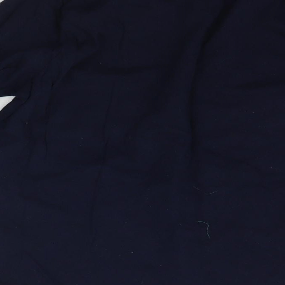 Brand and care label for B&M women’s blue solid top pyjama top, size UK 12, - christams
