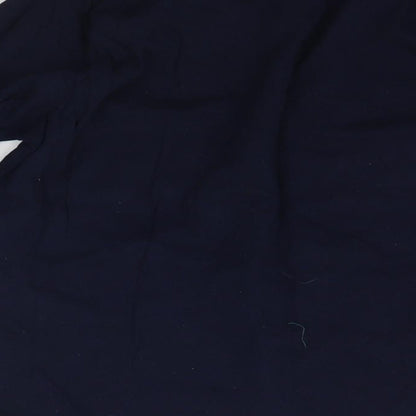 Brand and care label for B&M women’s blue solid top pyjama top, size UK 12, - christams