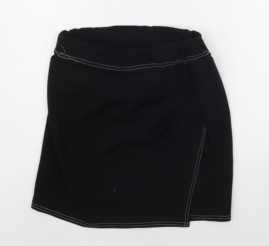 Boohoo Womens Black   A-Line Skirt Size 14