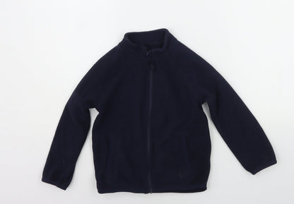 st bernard Girls Blue   Full Zip Jumper Size 4 Years