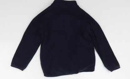 st bernard Girls Blue   Full Zip Jumper Size 4 Years