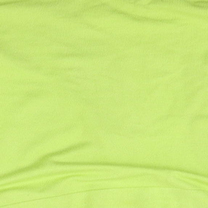 Brand and care label for //text women’s yellow cardigan jumper, size L