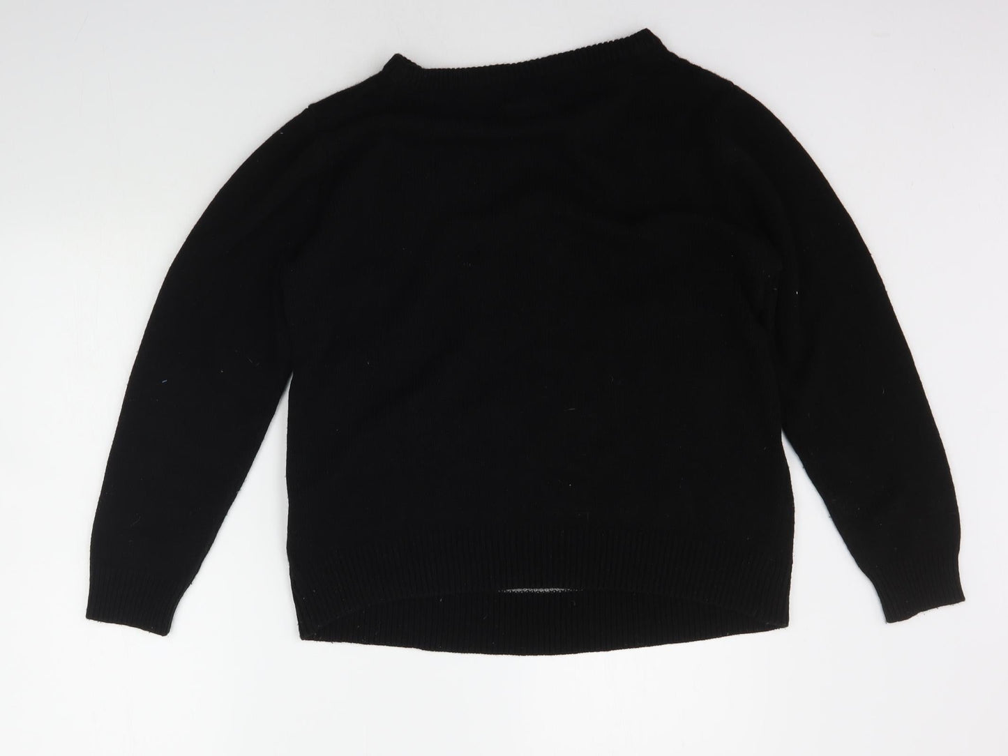 Preworn Mens Black   Pullover Jumper Size M  - Christams