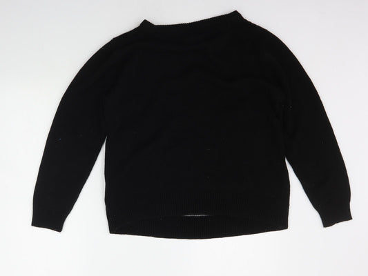 Preworn Mens Black   Pullover Jumper Size M  - Christams