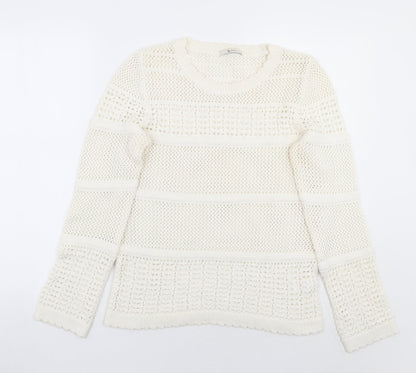 TU Womens White   Pullover Jumper Size 14