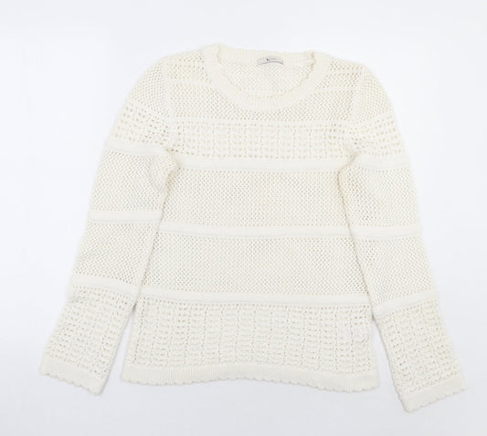 TU Womens White   Pullover Jumper Size 14