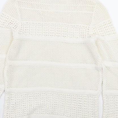 TU Womens White   Pullover Jumper Size 14