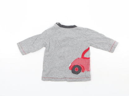 Back view of Next boys’ grey basic t-shirt, size 0-3, months