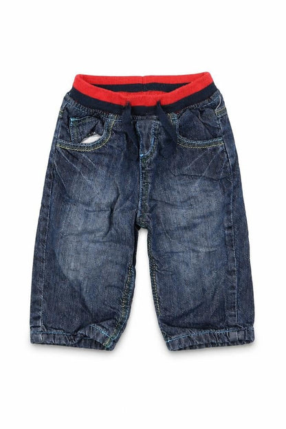 Front view of Bluezoo Baby Blue Capri Jeans, size 6-9, Months