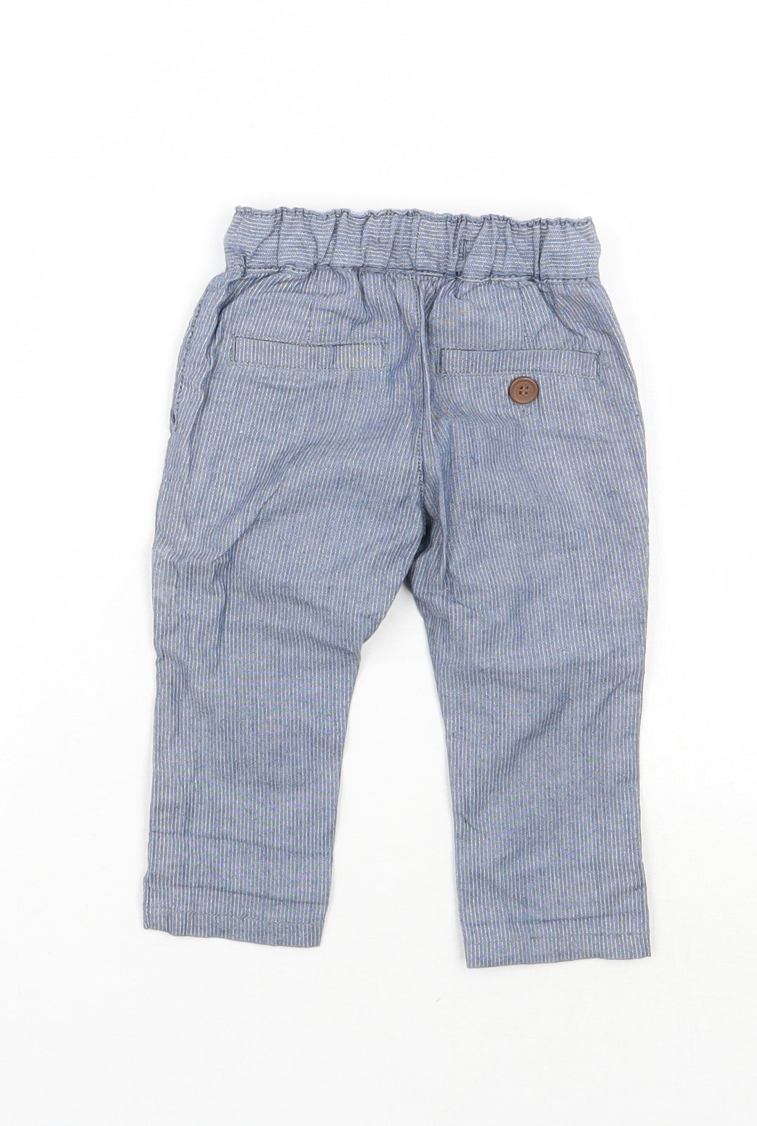 NEXT Boys Blue Striped  Capri Trousers Size 3-6 Months