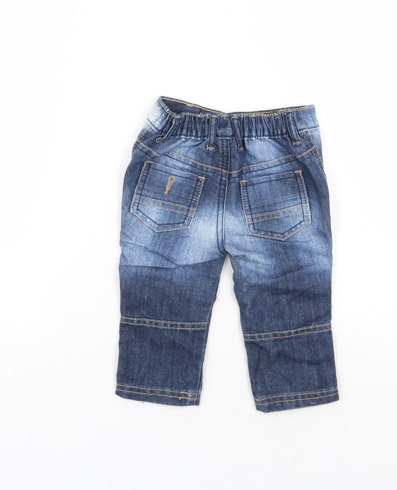 F&F Boys Beige   Capri Jeans Size 6-9 Months