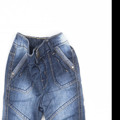 F&F Boys Beige   Capri Jeans Size 6-9 Months