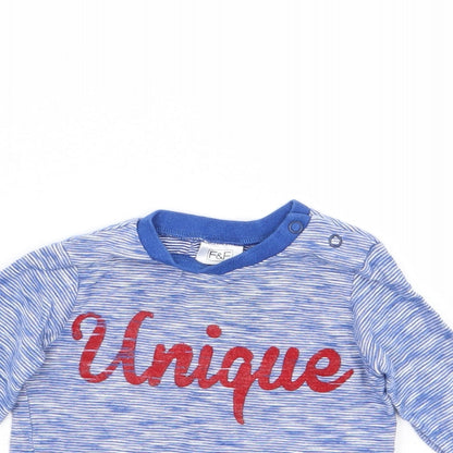F&F Boys Blue   Camisole T-Shirt Size 3-6 Months