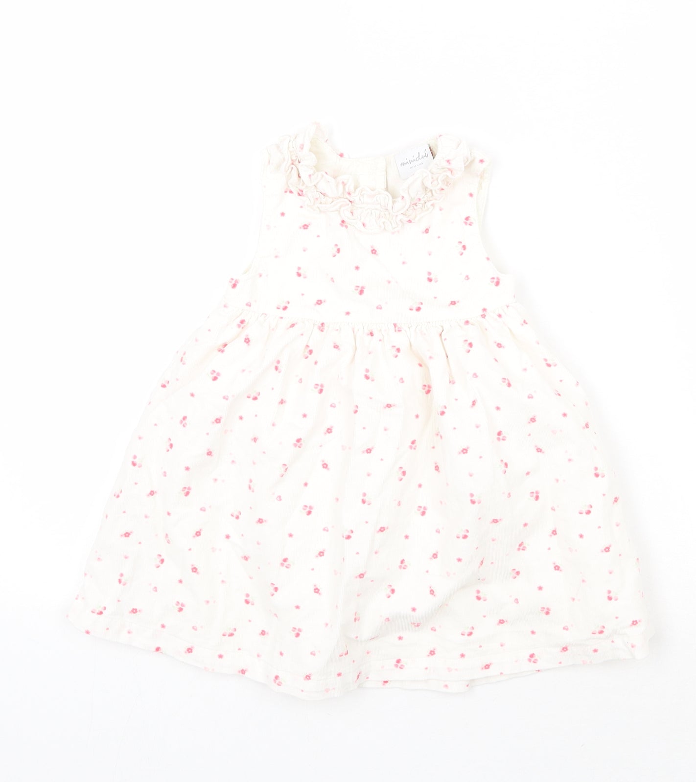 Mini Club Girls White Floral  A-Line  Size 9-12 Months