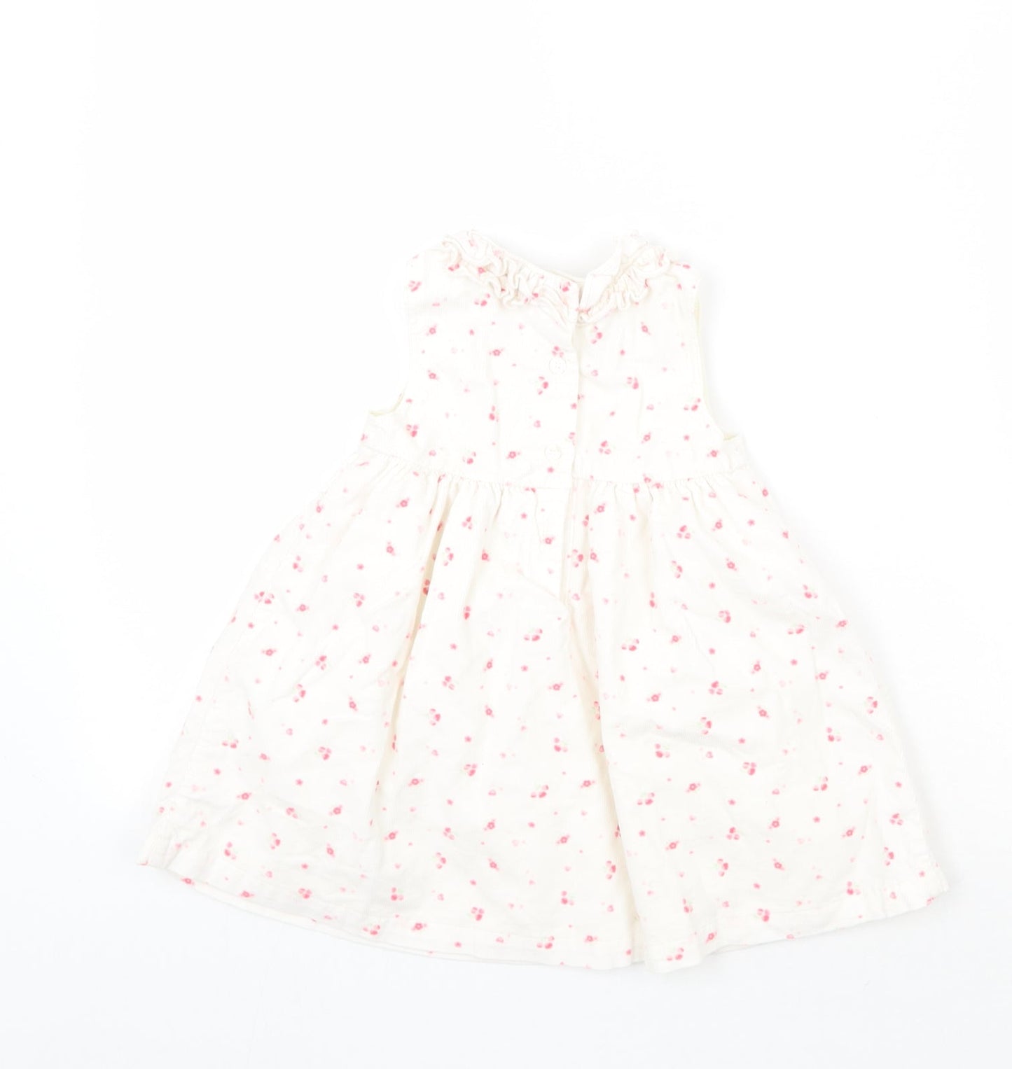 Mini Club Girls White Floral  A-Line  Size 9-12 Months