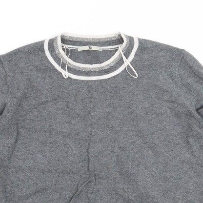 TU Womens Grey   Pullover Jumper Size 14