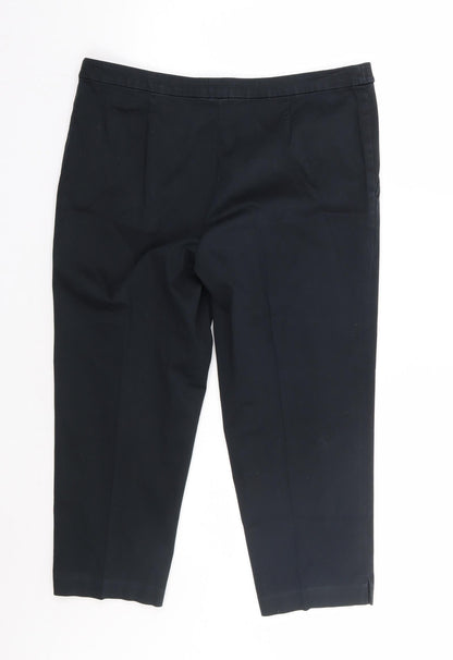 TU Womens Black   Trousers  Size 14 L22 in