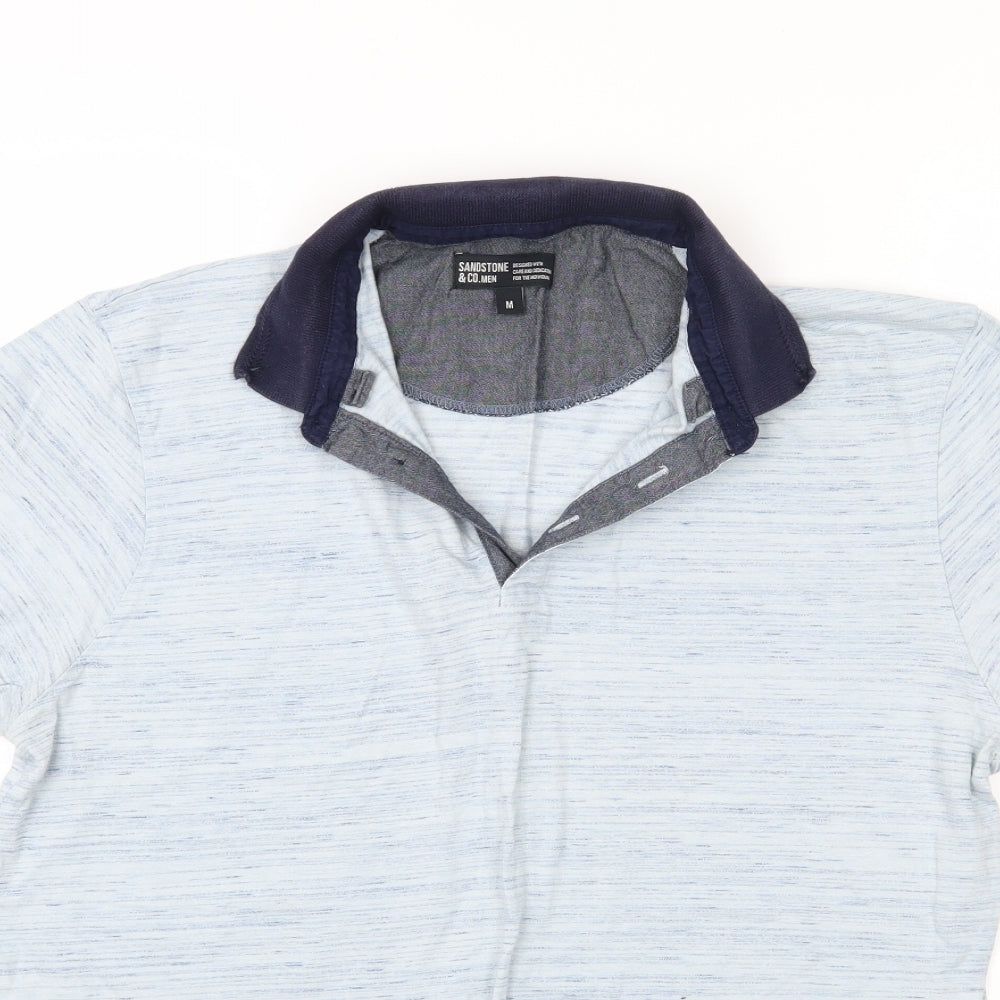 Sandstone Mens Blue    Polo Size M