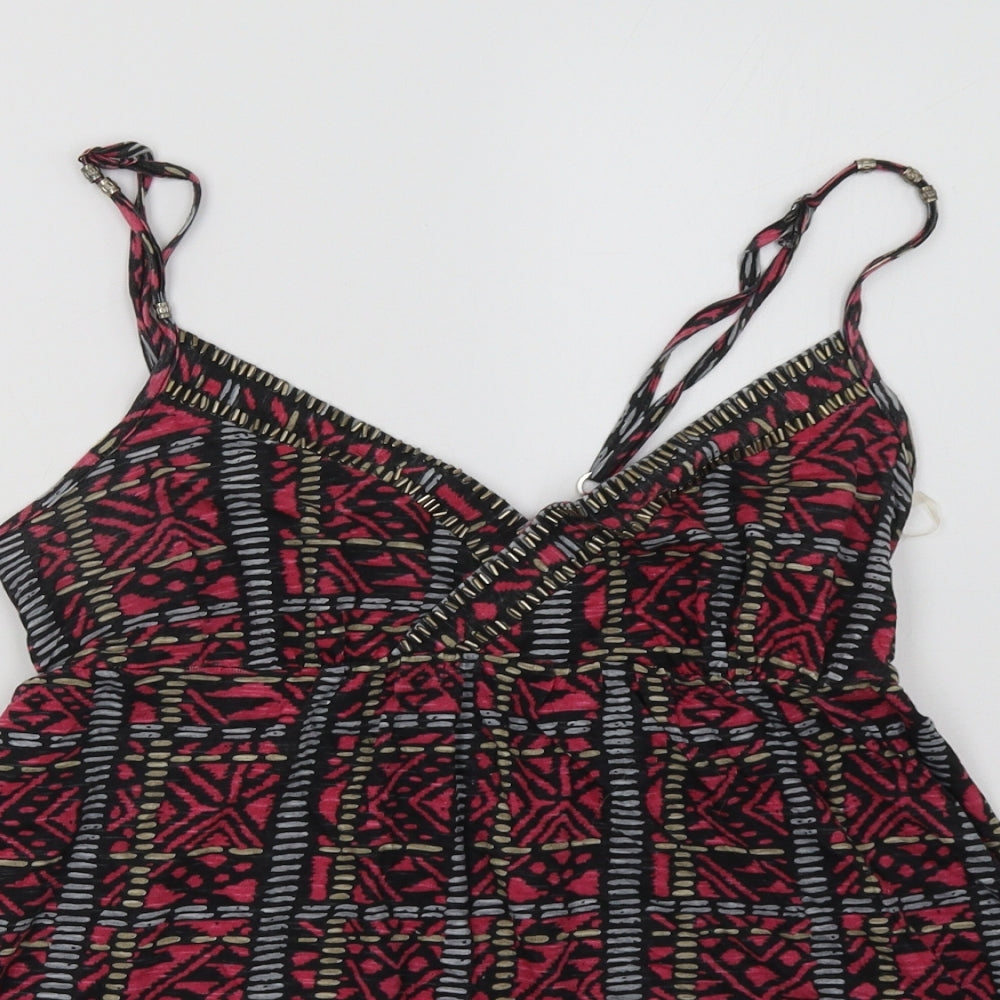 Womens UK Size 10 New Look Pink Basic Tank