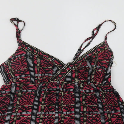 Womens UK Size 10 New Look Pink Basic Tank