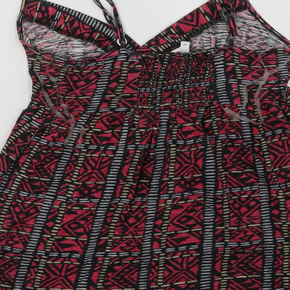 Womens UK Size 10 New Look Pink Basic Tank