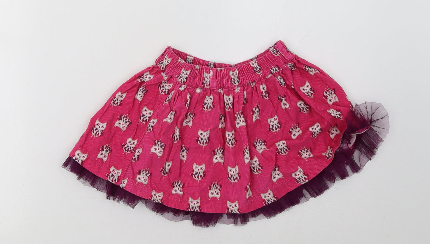 George Girls Pink Polka Dot  A-Line Skirt Size 3-4 Years