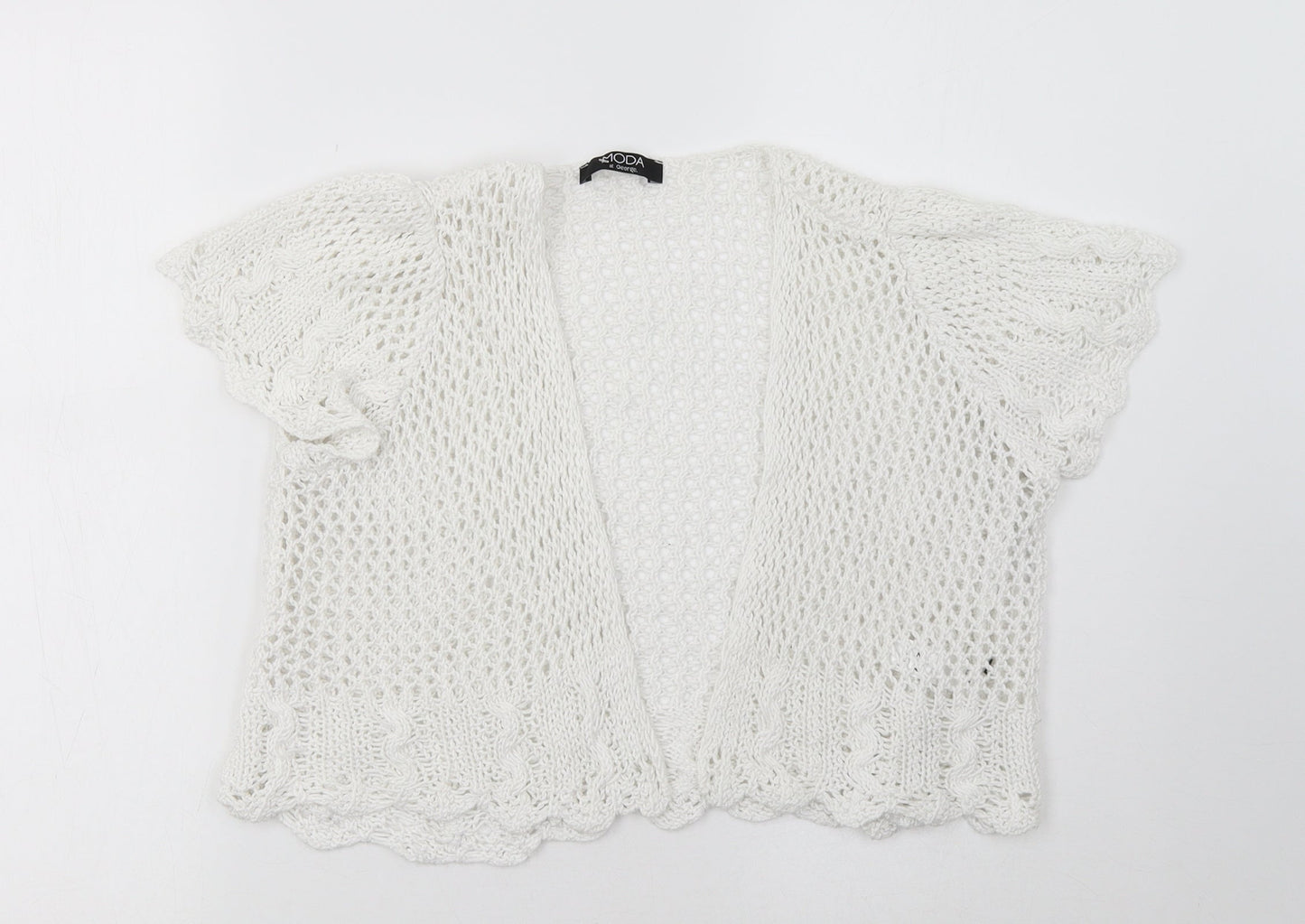 George Womens White   Cardigan Jumper Size 12
