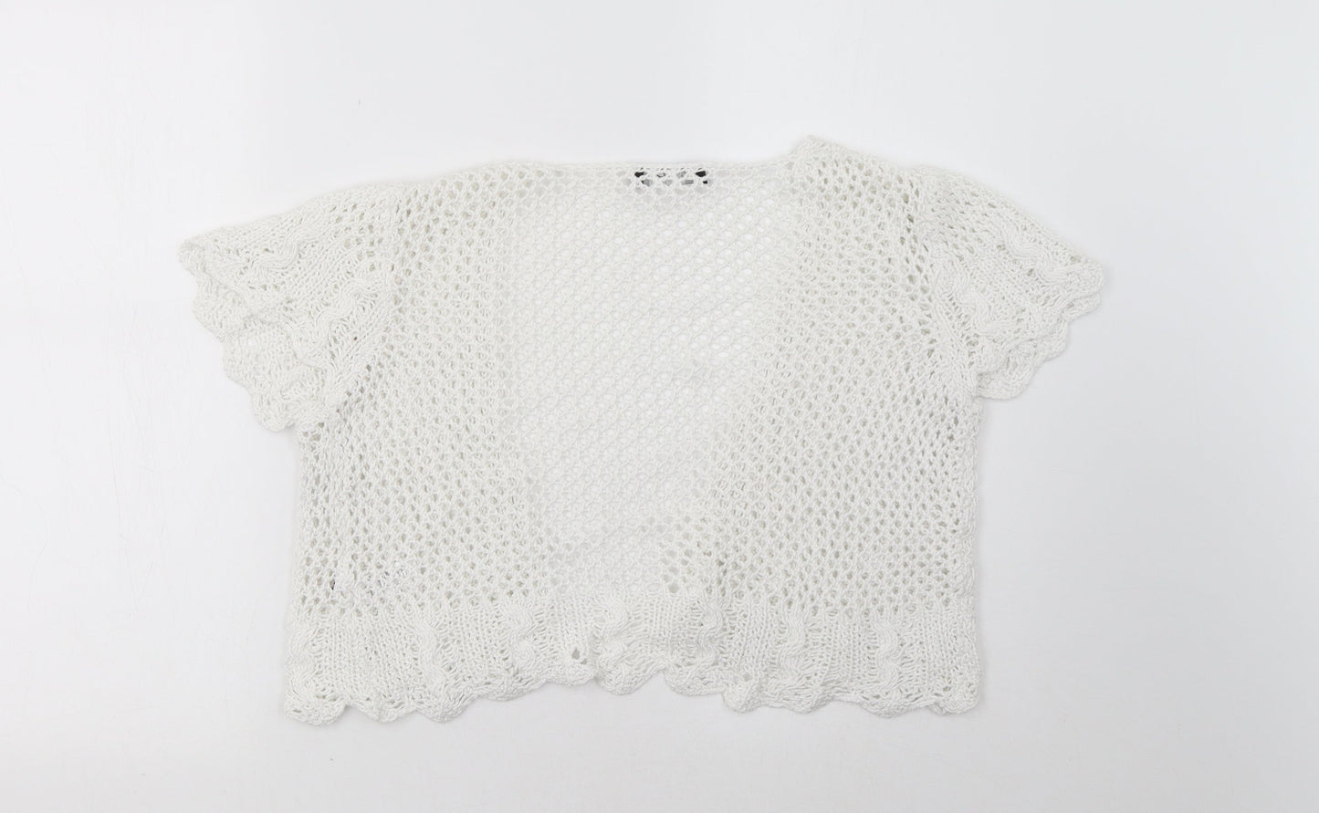 George Womens White   Cardigan Jumper Size 12