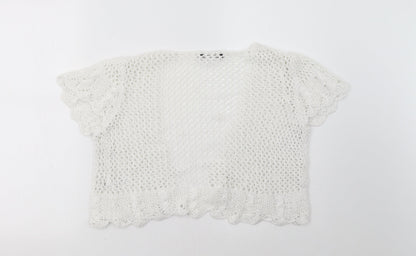George Womens White   Cardigan Jumper Size 12