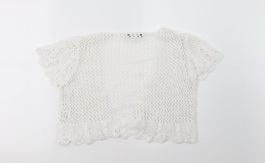 George Womens White   Cardigan Jumper Size 12