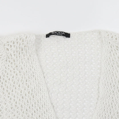 George Womens White   Cardigan Jumper Size 12