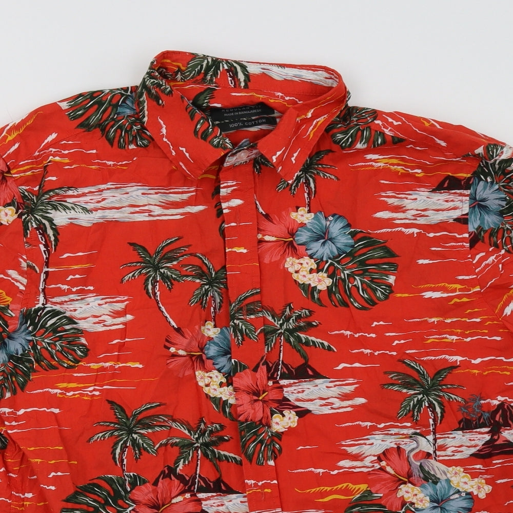 Primark Mens Red    Polo Size L