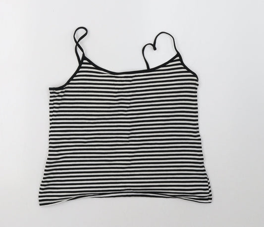 Womens UK Size L H&M White Basic Tank